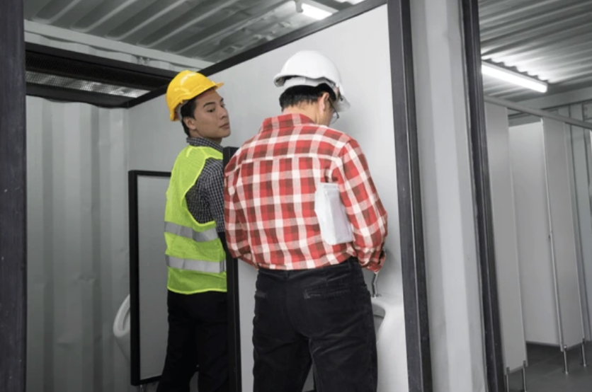 Man looking sideways, representing male curiosity and comparison behavior.